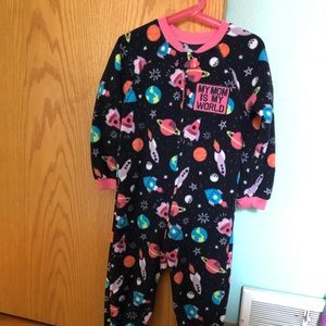 Fleece footie pajamas